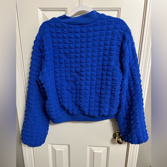 Jolie & Joy By FCT Blue Quilted Puffer Lightweight Jacket Size Large NWT - Picture 3 of 3